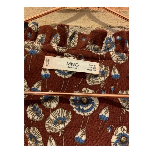 Mango 70s Style Floral Mini Dress - Picture 2 of 6